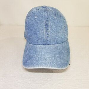 Nice Womens One Size Cotton Blue Jean Denim Adjustable Ball Cap Trucker Hat